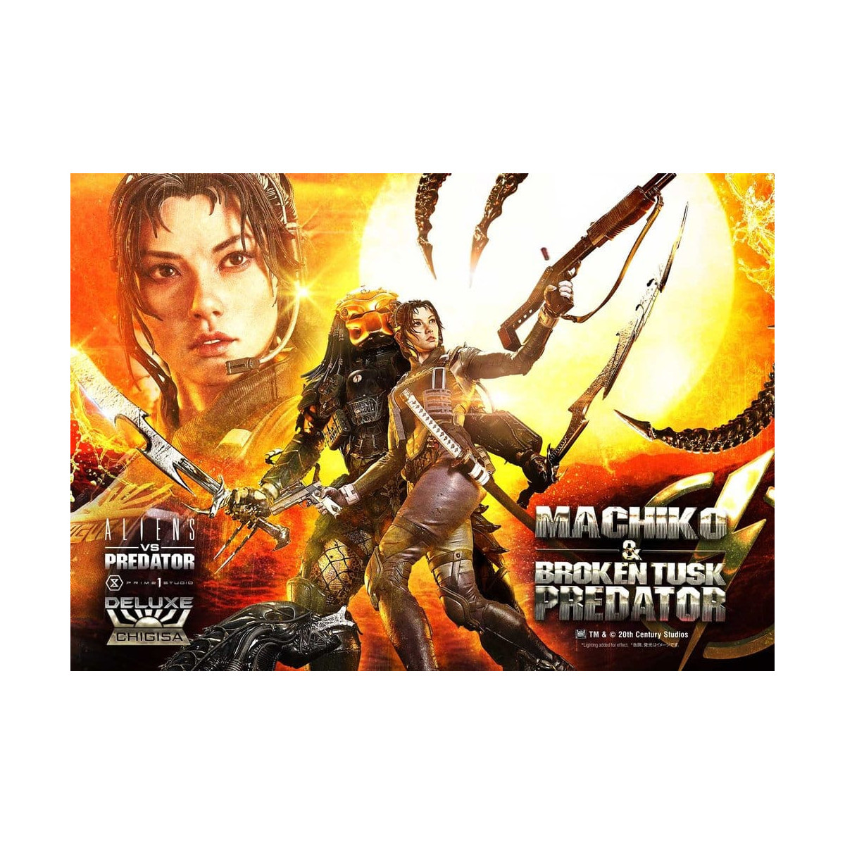 Prime 1 Studio - Aliens vs. Predator (Fumetto) - Machiko & Broken Tusk DX Bonus Version Ultimate Premium Masterline Series 1/4