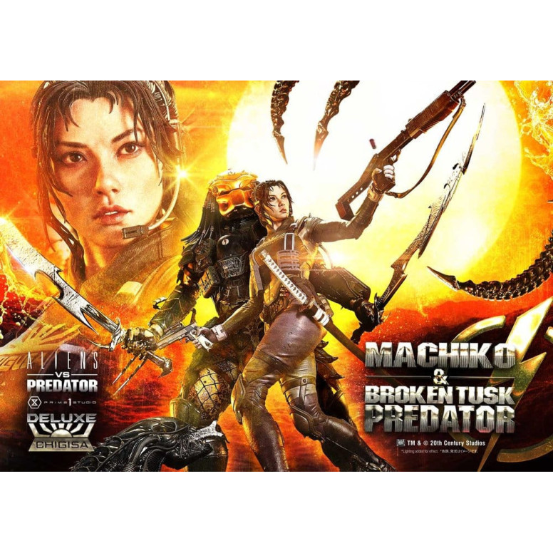 Prime 1 Studio - Aliens vs. Predator (Fumetto) - Machiko & Broken Tusk DX Bonus Version Ultimate Premium Masterline Series 1/4