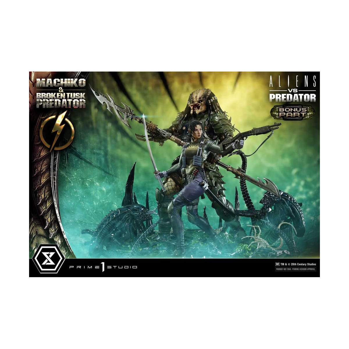 Prime 1 Studio - Aliens vs. Predator (Fumetto) - Machiko & Broken Tusk DX Bonus Version Ultimate Premium Masterline Series 1/4