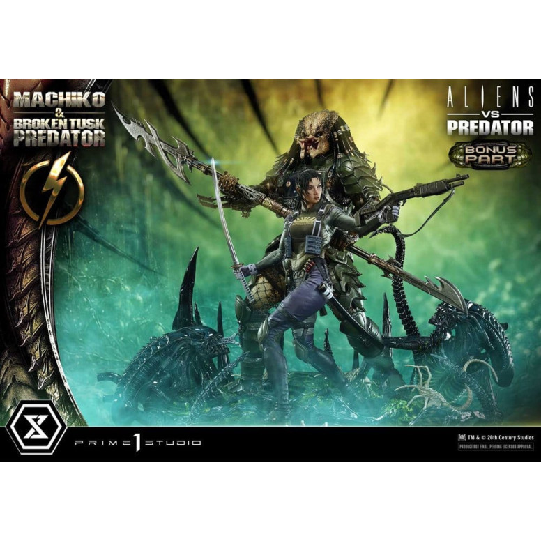 Prime 1 Studio - Aliens vs. Predator (Fumetto) - Machiko & Broken Tusk DX Bonus Version Ultimate Premium Masterline Series 1/4