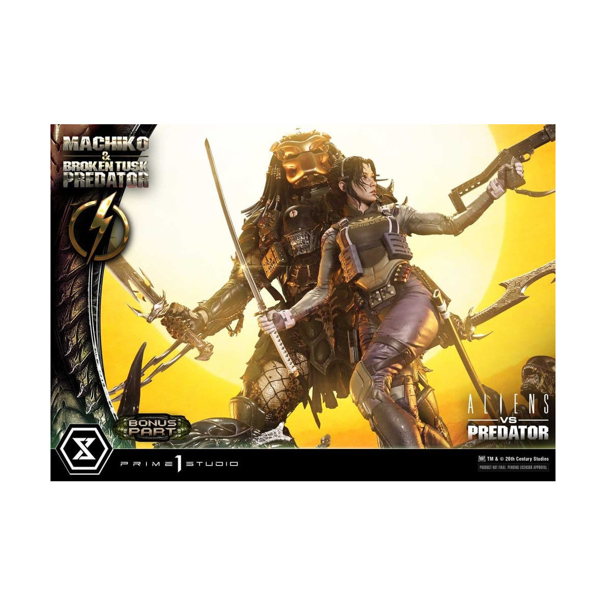 Prime 1 Studio - Aliens vs. Predator (Fumetto) - Machiko & Broken Tusk DX Bonus Version Ultimate Premium Masterline Series 1/4