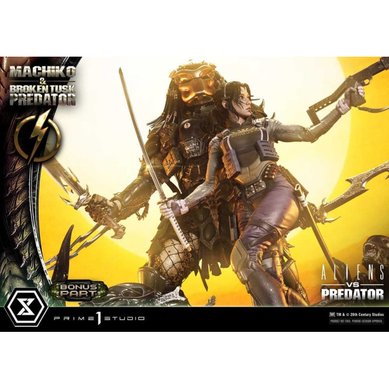 Prime 1 Studio - Aliens vs. Predator (Fumetto) - Machiko & Broken Tusk DX Bonus Version Ultimate Premium Masterline Series 1/4