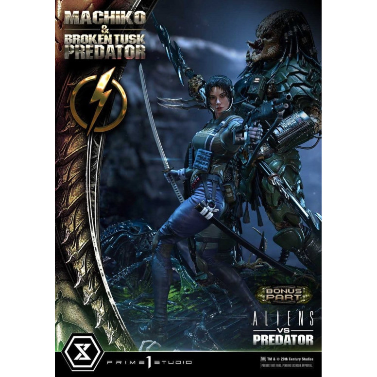 Prime 1 Studio - Aliens vs. Predator (Fumetto) - Machiko & Broken Tusk DX Bonus Version Ultimate Premium Masterline Series 1/4