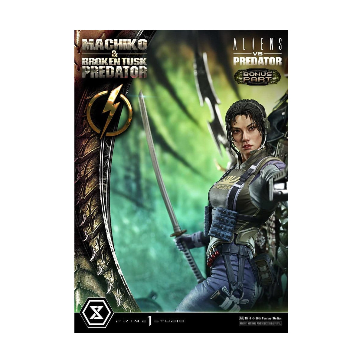 Prime 1 Studio - Aliens vs. Predator (Fumetto) - Machiko & Broken Tusk DX Bonus Version Ultimate Premium Masterline Series 1/4