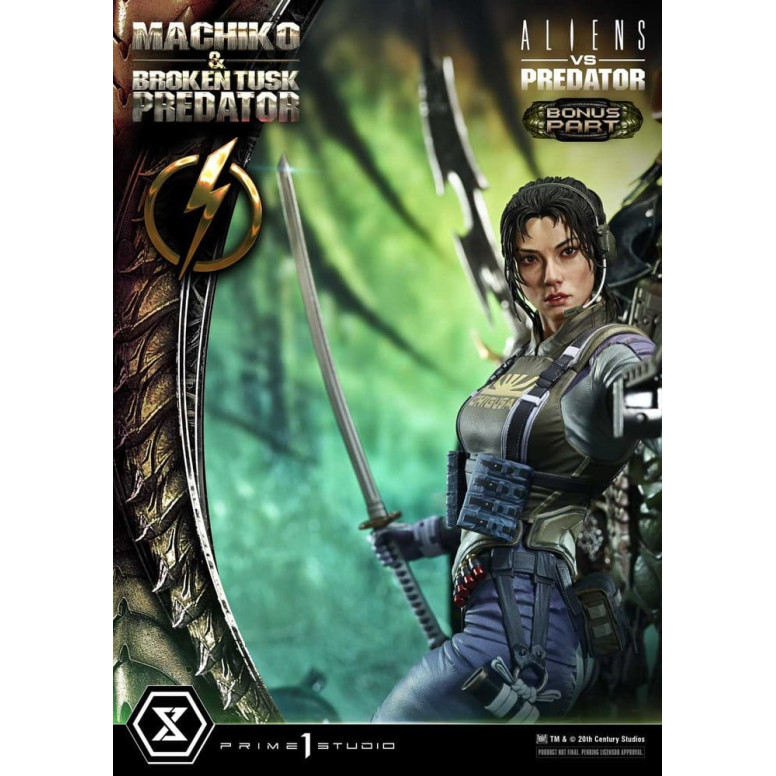 Prime 1 Studio - Aliens vs. Predator (Fumetto) - Machiko & Broken Tusk DX Bonus Version Ultimate Premium Masterline Series 1/4