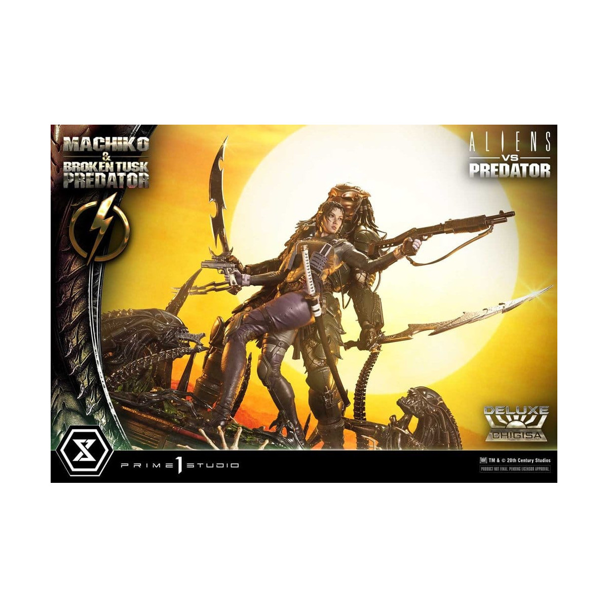 Prime 1 Studio - Aliens vs. Predator (Fumetto) - Machiko & Broken Tusk DX Bonus Version Ultimate Premium Masterline Series 1/4
