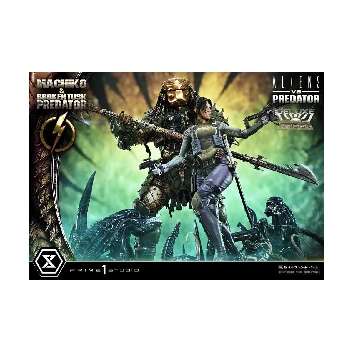 Prime 1 Studio - Aliens vs. Predator (Fumetto) - Machiko & Broken Tusk DX Bonus Version Ultimate Premium Masterline Series 1/4