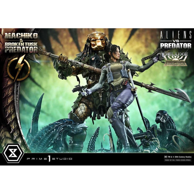 Prime 1 Studio - Aliens vs. Predator (Fumetto) - Machiko & Broken Tusk DX Bonus Version Ultimate Premium Masterline Series 1/4