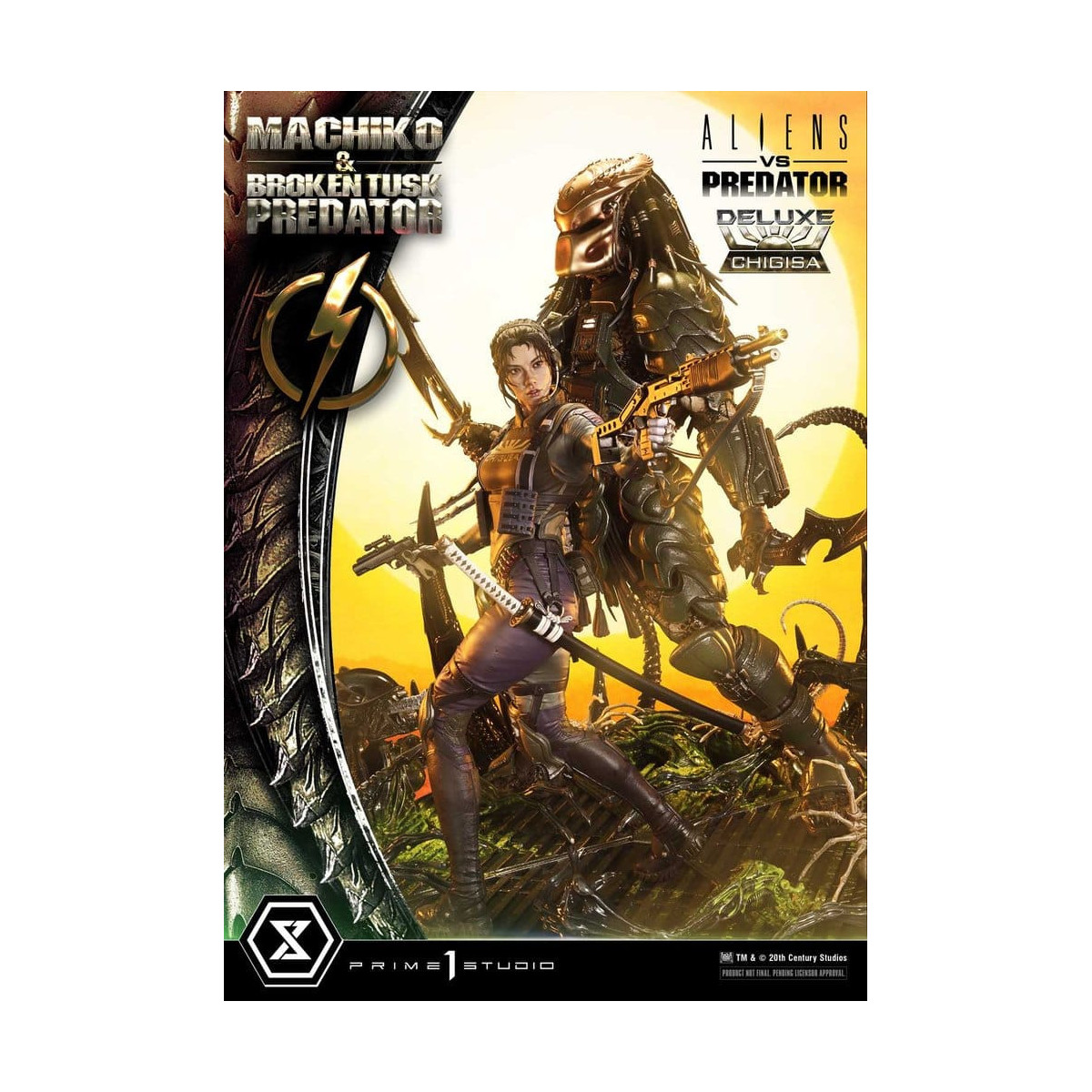 Prime 1 Studio - Aliens vs. Predator (Fumetto) - Machiko & Broken Tusk DX Bonus Version Ultimate Premium Masterline Series 1/4