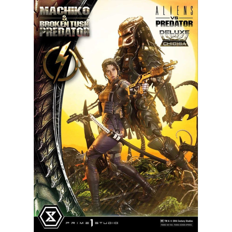 Prime 1 Studio - Aliens vs. Predator (Fumetto) - Machiko & Broken Tusk DX Bonus Version Ultimate Premium Masterline Series 1/4