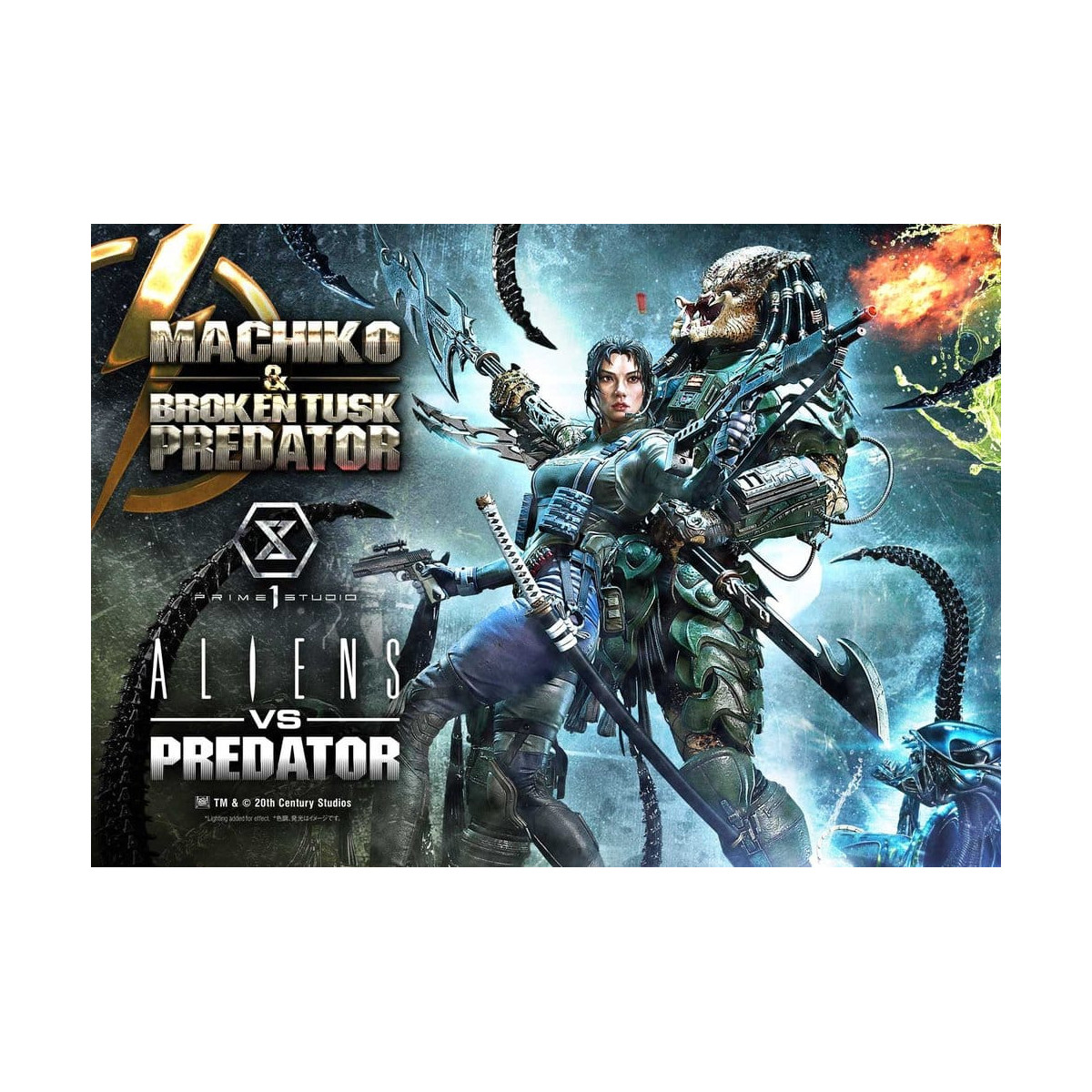 Prime 1 Studio - Aliens vs. Predator (Fumetto) - Machiko & Broken Tusk DX Bonus Version Ultimate Premium Masterline Series 1/4