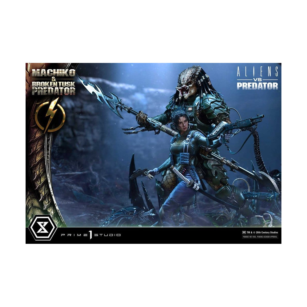 Prime 1 Studio - Aliens vs. Predator (Fumetto) - Machiko & Broken Tusk DX Bonus Version Ultimate Premium Masterline Series 1/4