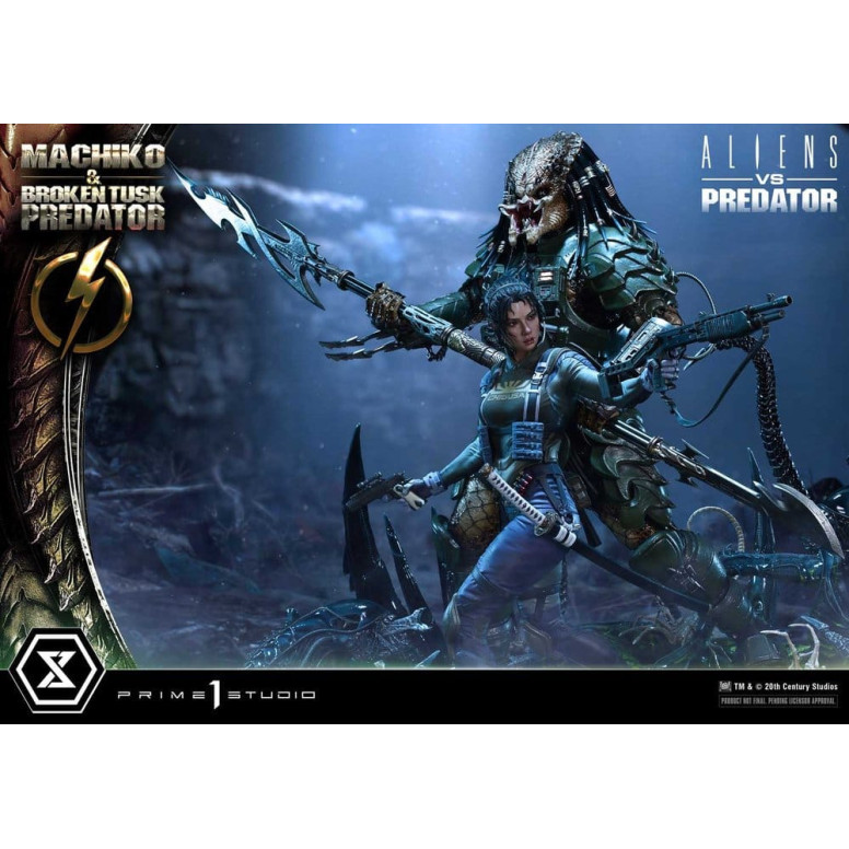 Prime 1 Studio - Aliens vs. Predator (Fumetto) - Machiko & Broken Tusk DX Bonus Version Ultimate Premium Masterline Series 1/4