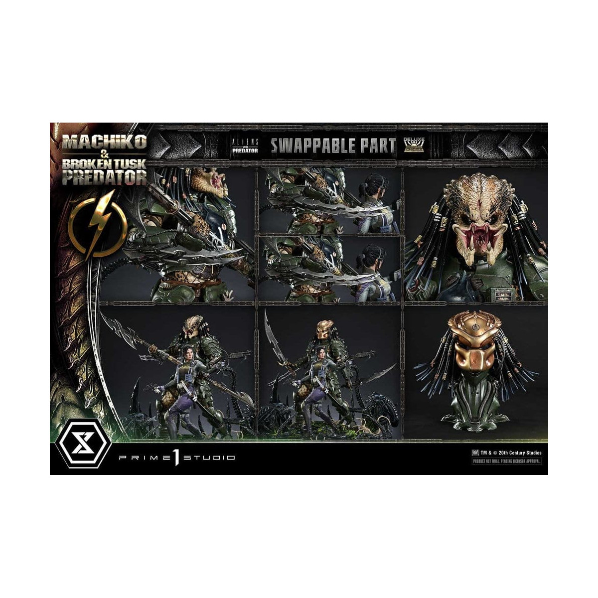 Prime 1 Studio - Aliens vs. Predator (Fumetto) - Machiko & Broken Tusk DX Bonus Version Ultimate Premium Masterline Series 1/4