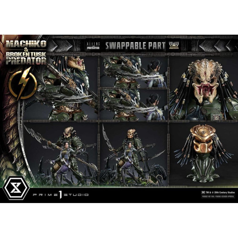 Prime 1 Studio - Aliens vs. Predator (Fumetto) - Machiko & Broken Tusk DX Bonus Version Ultimate Premium Masterline Series 1/4
