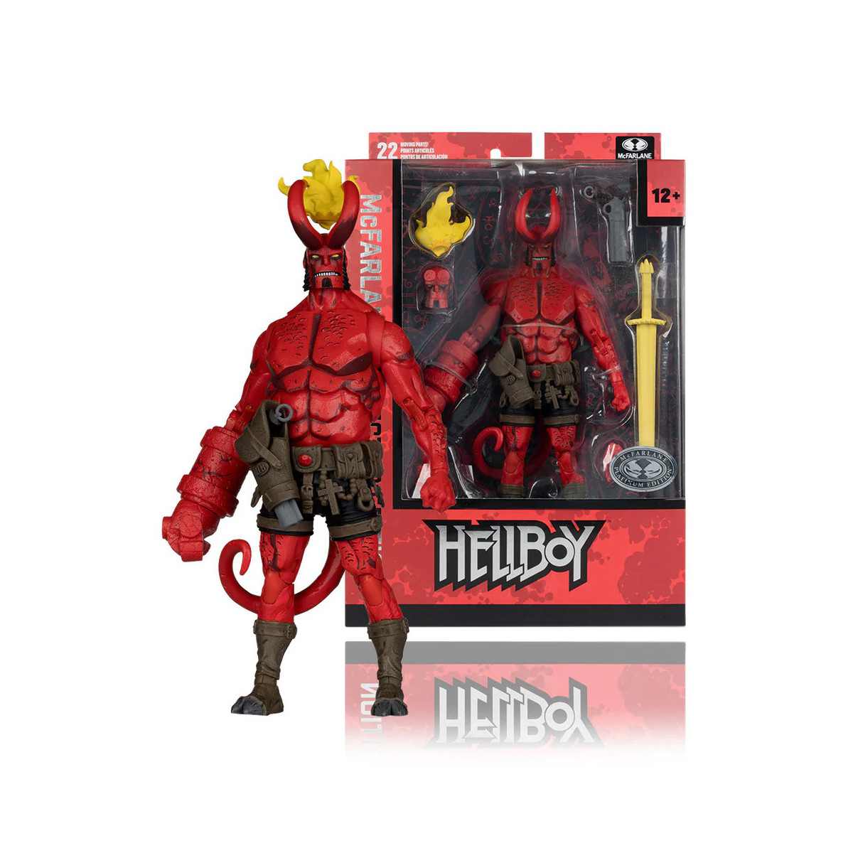Mc Farlane - Hellboy, edizione da collezione, variante Chase 1/12 - Edizione Platinum