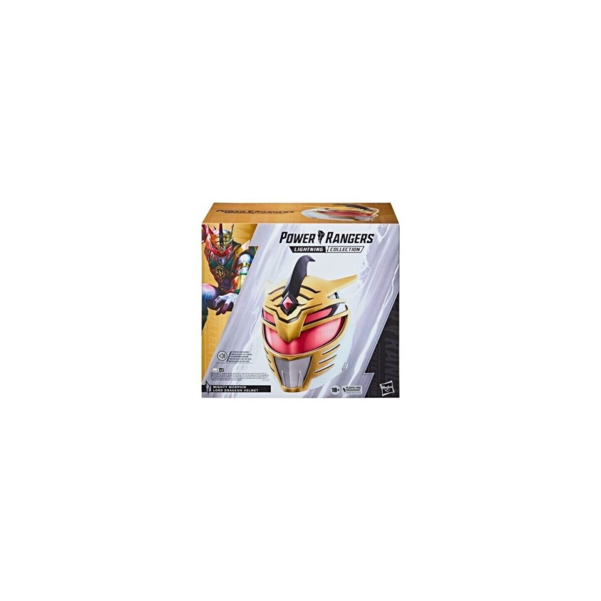 Hasbro - Casco Lord Drakkon 1:1 - Mighty Morphin Power Rangers, collezione Lightning
