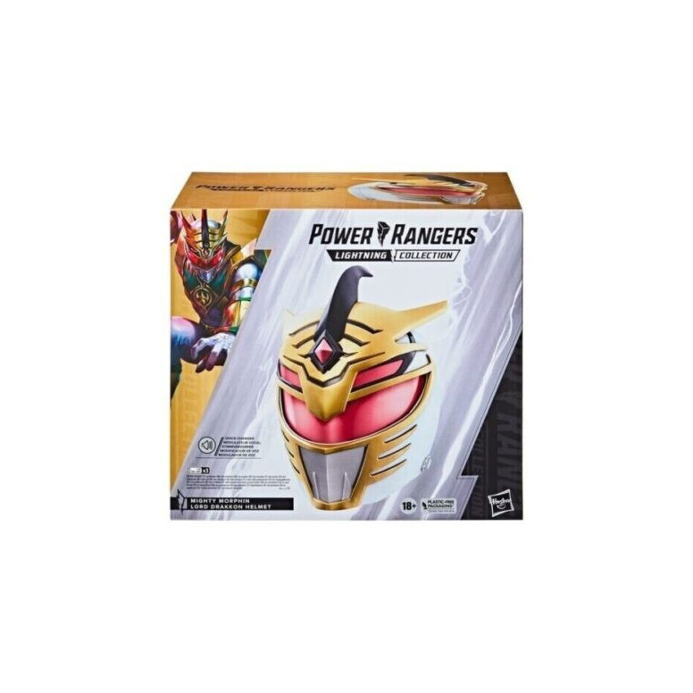 Hasbro - Casco Lord Drakkon 1:1 - Mighty Morphin Power Rangers, collezione Lightning
