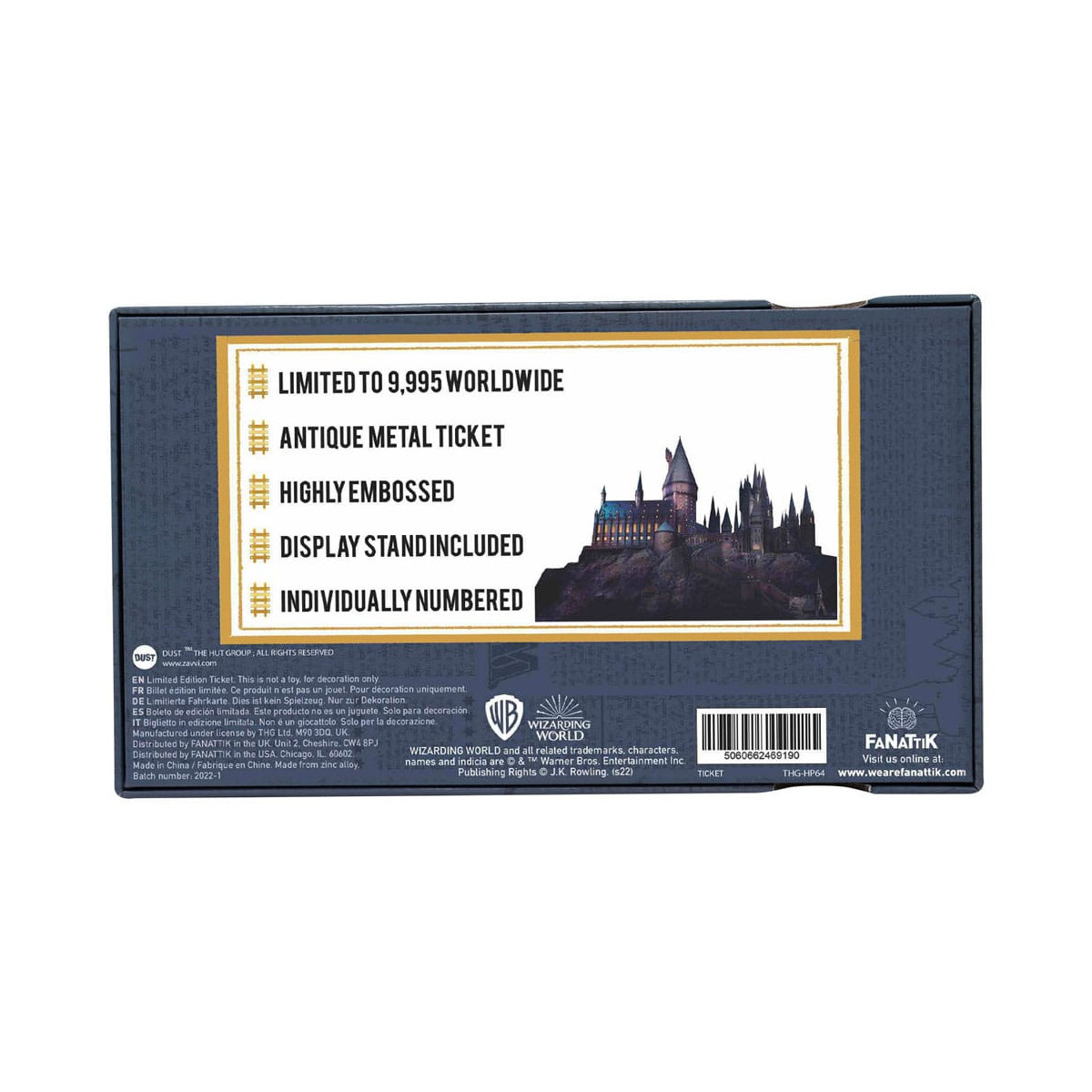 FaNaTtiK - Harry Potter: replica del biglietto del treno per Hogwarts, edizione limitata