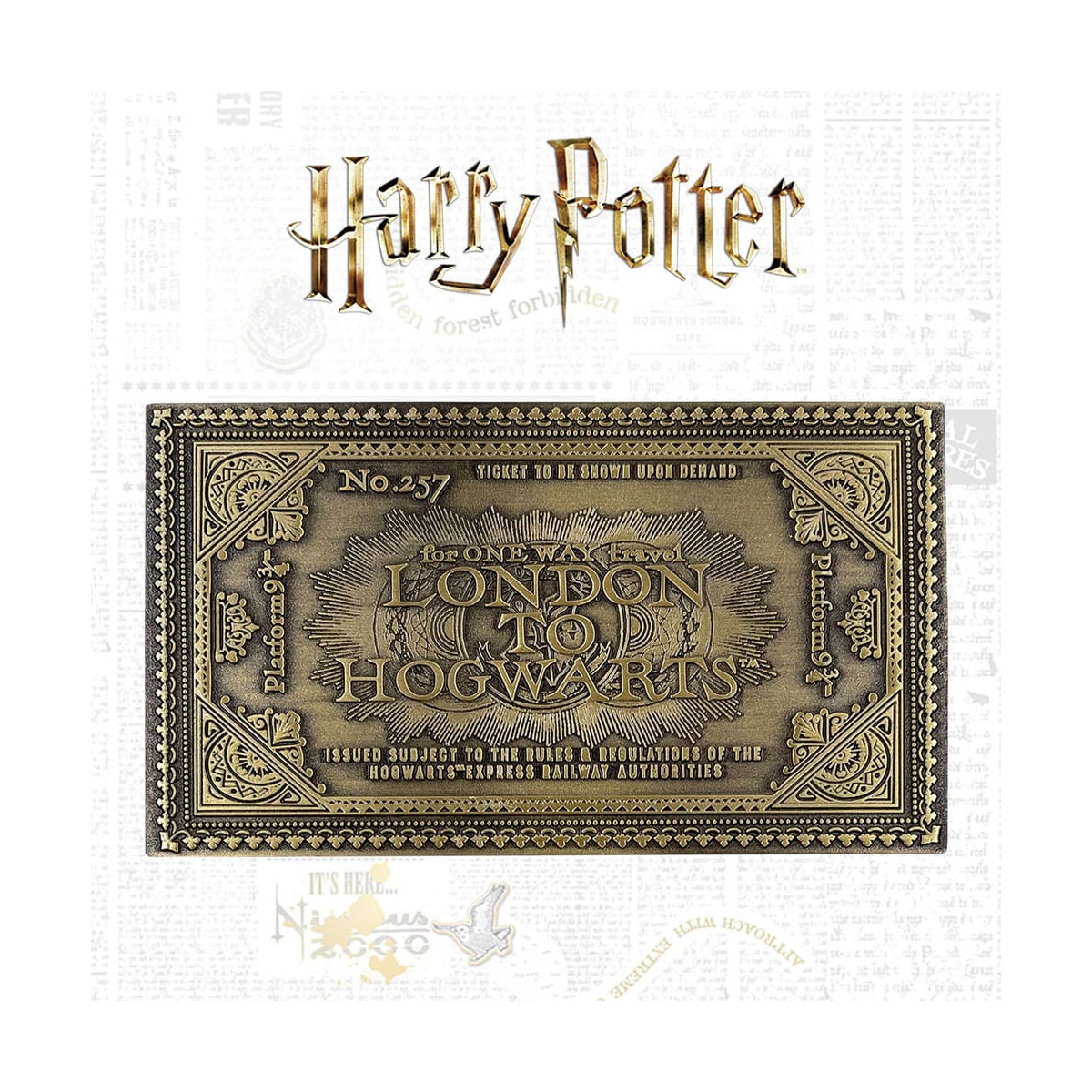FaNaTtiK - Harry Potter: replica del biglietto del treno per Hogwarts, edizione limitata