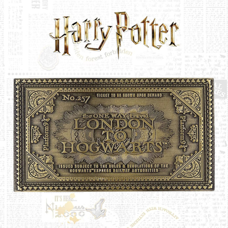FaNaTtiK - Harry Potter: replica del biglietto del treno per Hogwarts, edizione limitata