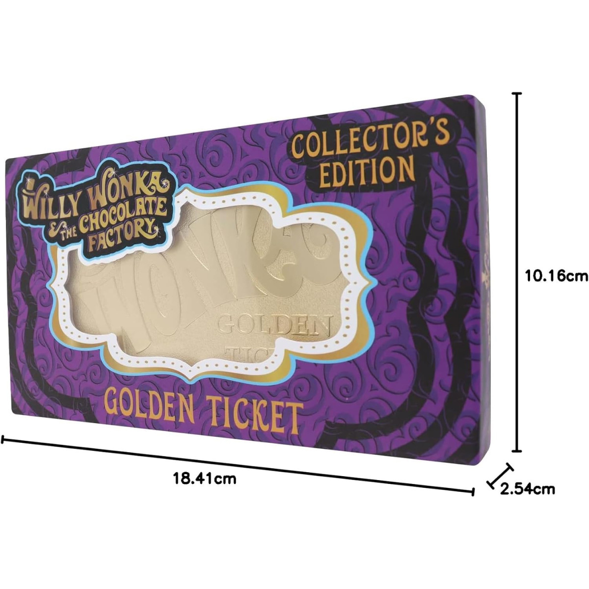 FaNaTtiK - Willy Wonka e la fabbrica di cioccolato, replica in edizione da collezione "Golden Ticket"