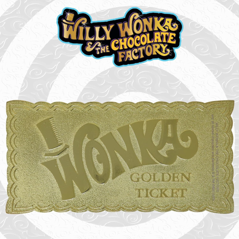 FaNaTtiK - Willy Wonka e la fabbrica di cioccolato, replica in edizione da collezione "Golden Ticket"