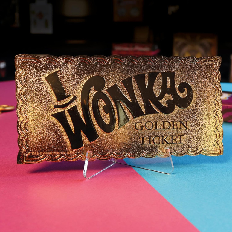 FaNaTtiK - Willy Wonka e la fabbrica di cioccolato, replica in edizione da collezione "Golden Ticket"