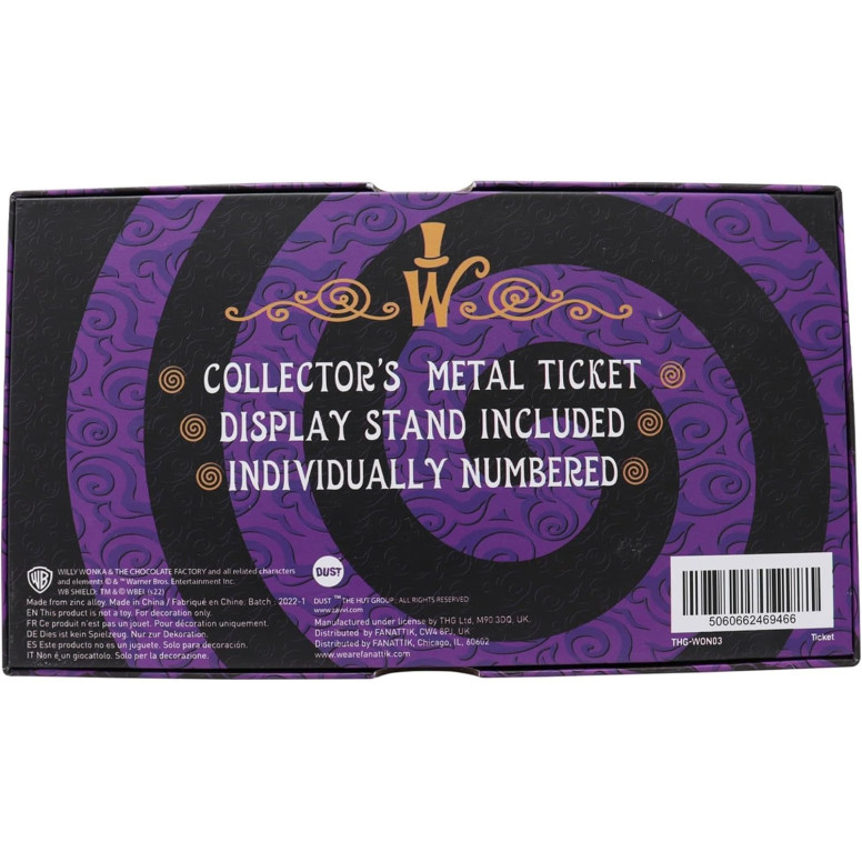 FaNaTtiK - Willy Wonka e la fabbrica di cioccolato, replica in edizione da collezione "Golden Ticket"