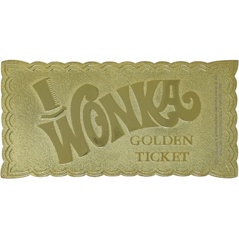 FaNaTtiK - Willy Wonka e la fabbrica di cioccolato, replica in edizione da collezione "Golden Ticket"