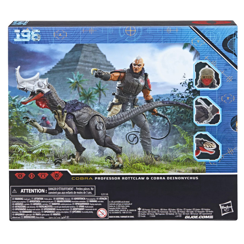 Hasbro G.I.JOE Serie Classified - Il professor Rottclaw e il e Deinonychus Cobra