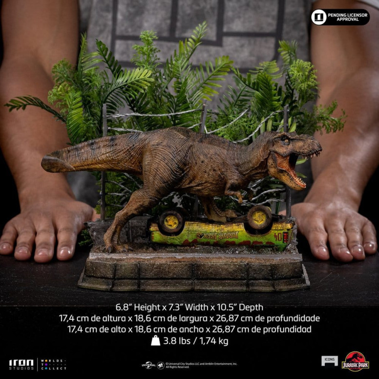 Iron Studios - Set A "T-Rex Breakout" - Icone " Jurassic Park "