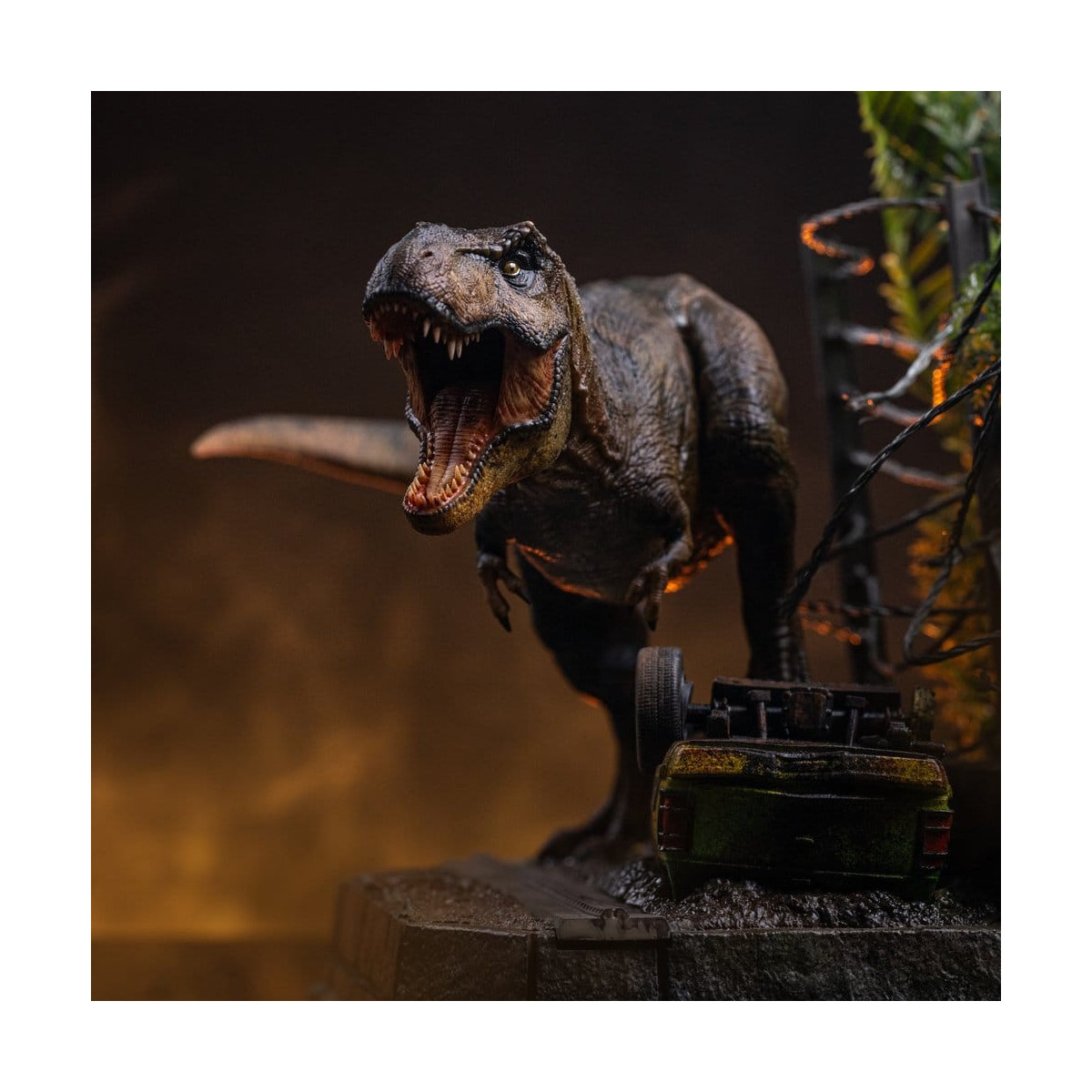 Iron Studios - Set A "T-Rex Breakout" - Icone " Jurassic Park "