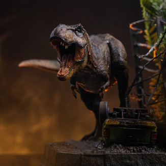 Iron Studios - Set A "T-Rex Breakout" - Icone " Jurassic Park "