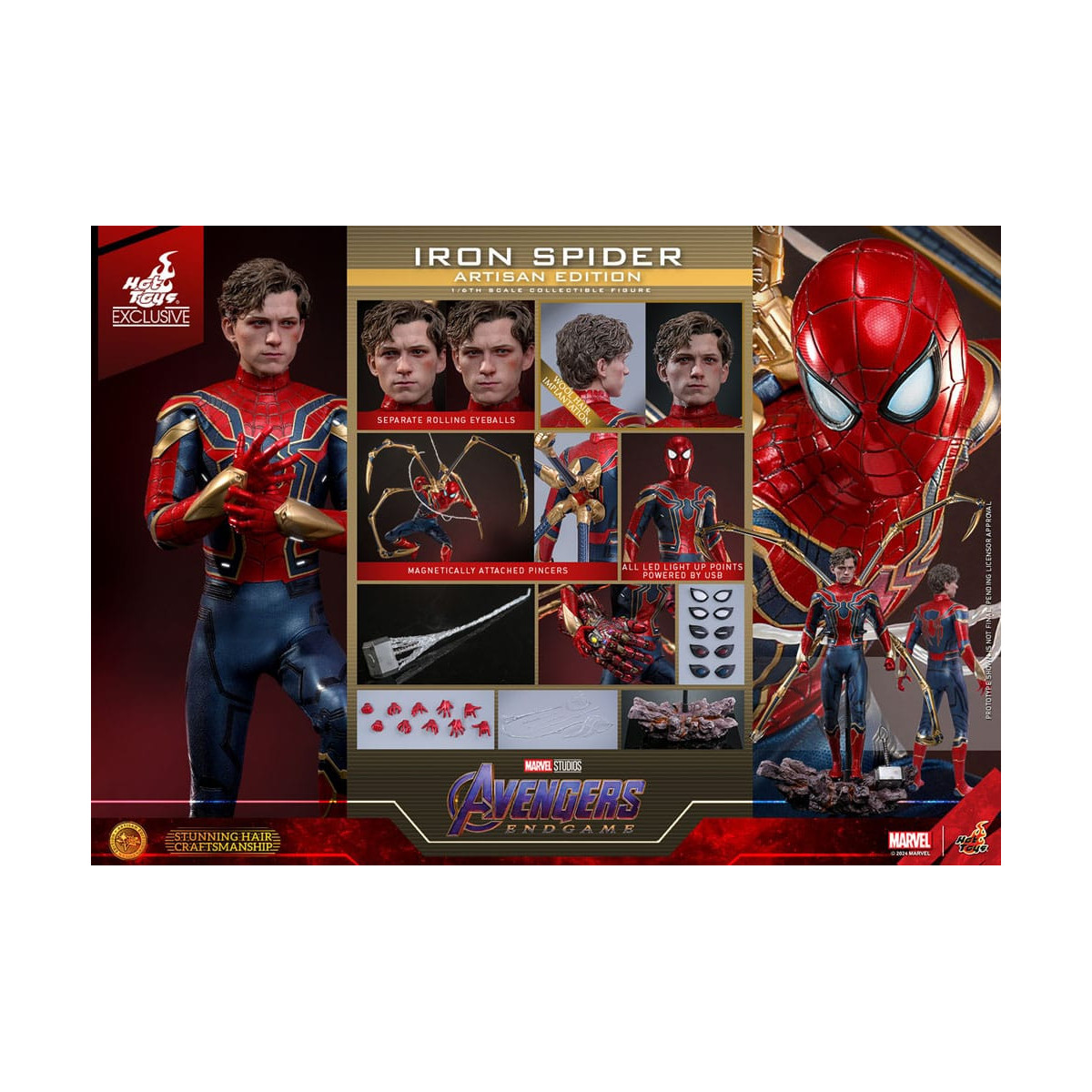 Hot Toys Marvel Avengers: Endgame - Iron Spider Artisan Edition MMS, in scala 1/6