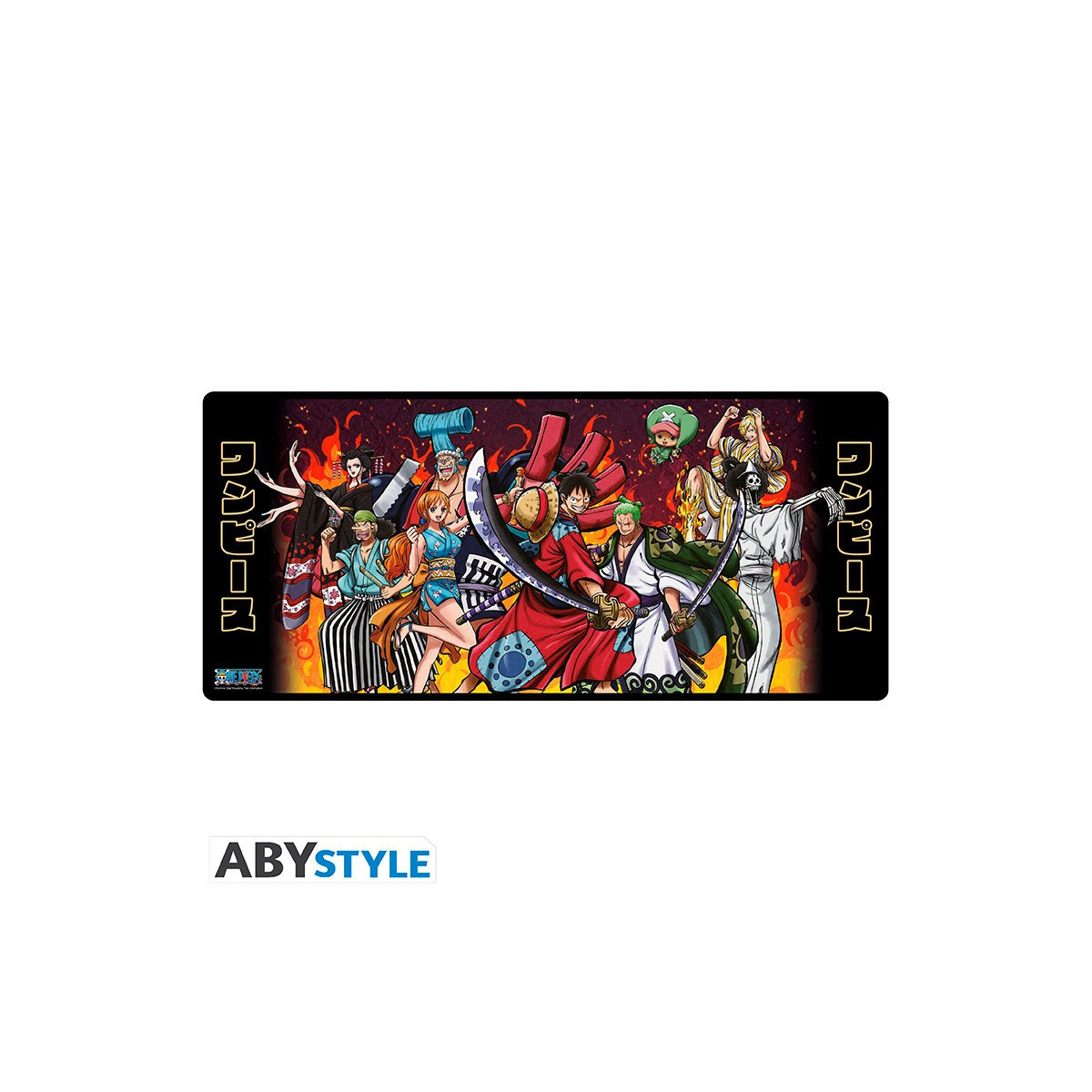One Piece Tappetino per mouse XXL "La battaglia di Wano" (90x40 cm)