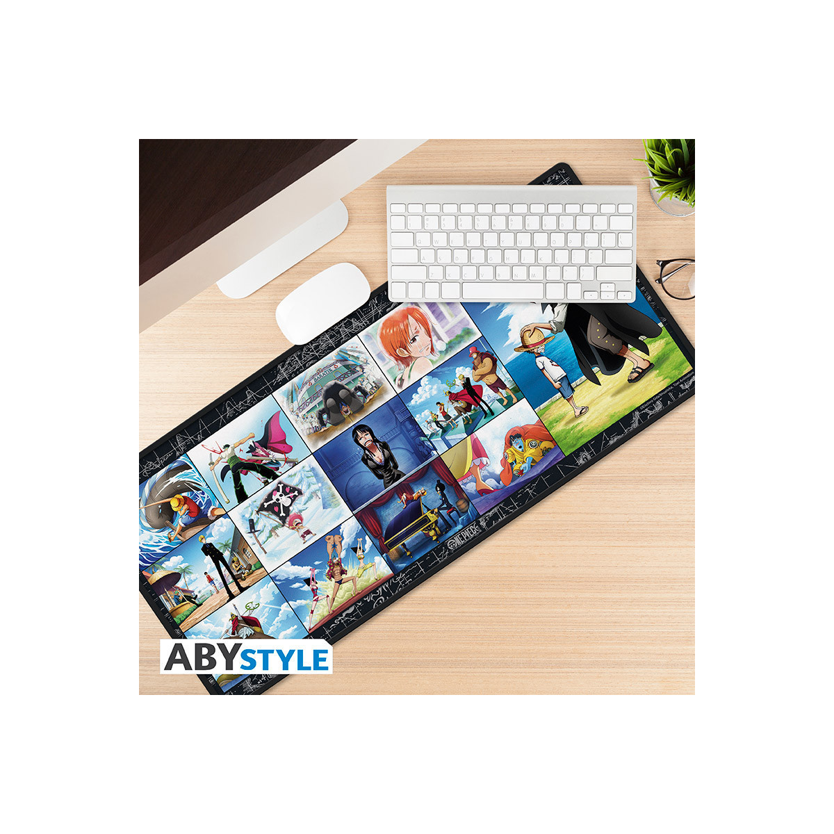 ABYstyle - One Piece Tappetino per mouse XXL “Souvenirs de l'Équipage” (90x40 cm)