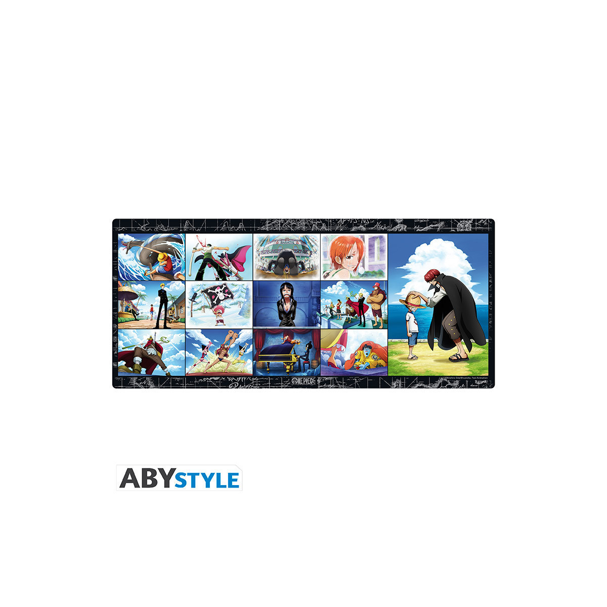 ABYstyle - One Piece Tappetino per mouse XXL “Souvenirs de l'Équipage” (90x40 cm)