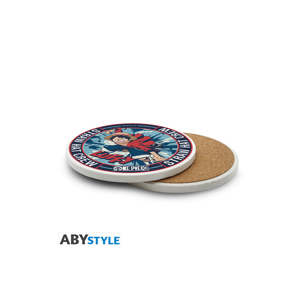 ABYstyle - One Piece Sottobicchieri in ceramica con Luffy