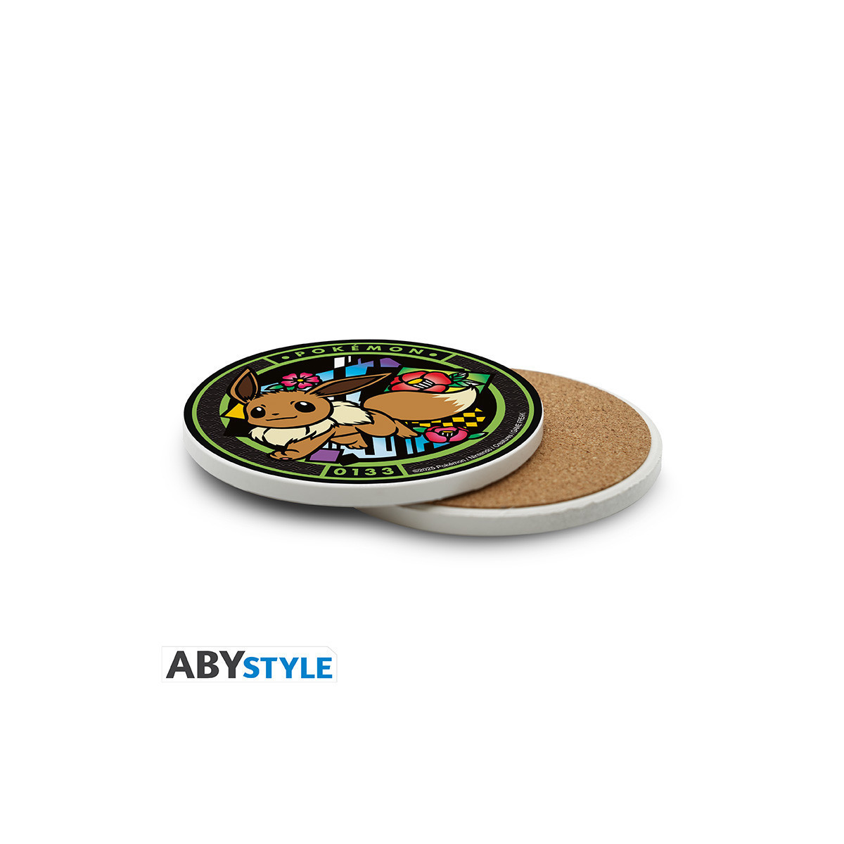 ABYstyle Pokémon - Pokémon Sottobicchieri in ceramica Évoli
