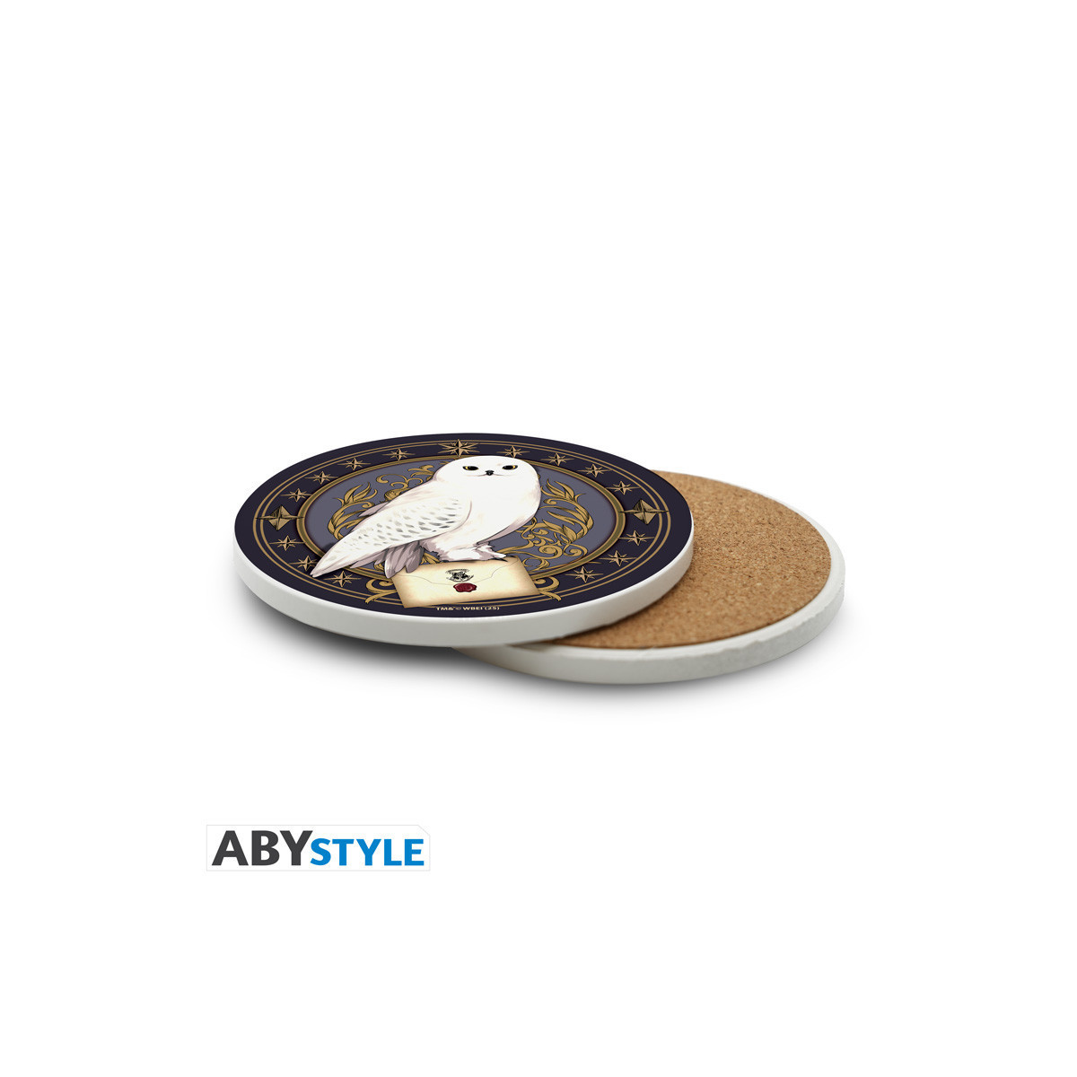 ABYstyle - HARRY POTTER Sottobicchieri in ceramica con Edvige