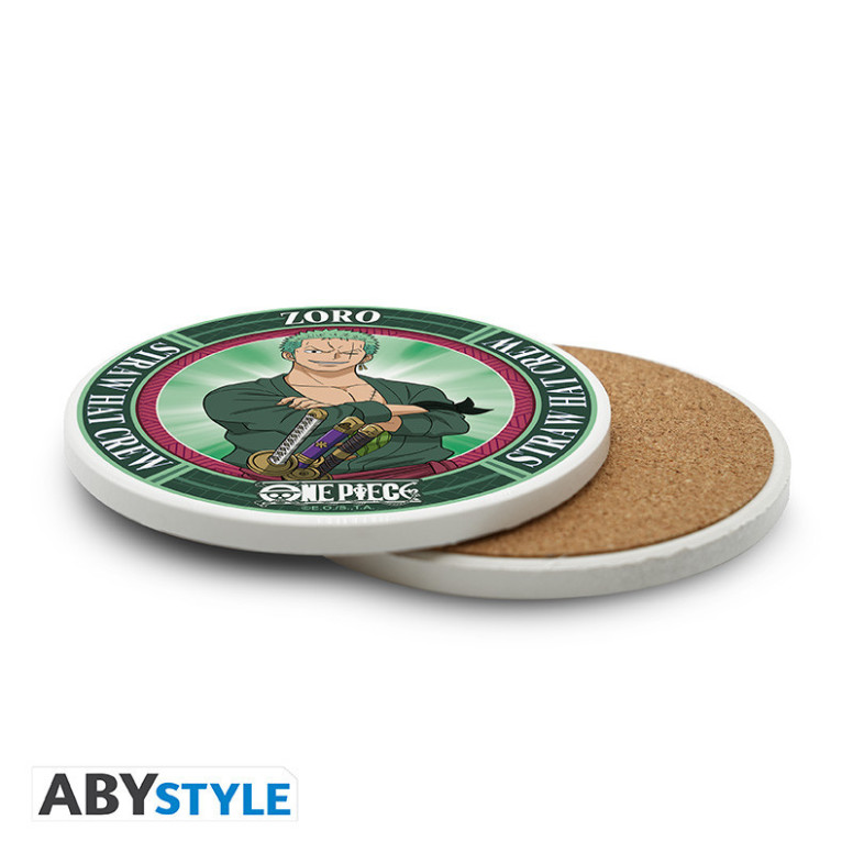 ABYstyle - One Piece Sottobicchieri in ceramica Roronoa Zoro