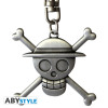 ABYstyle - One Piece Portachiavi 3D con teschio di Luffy