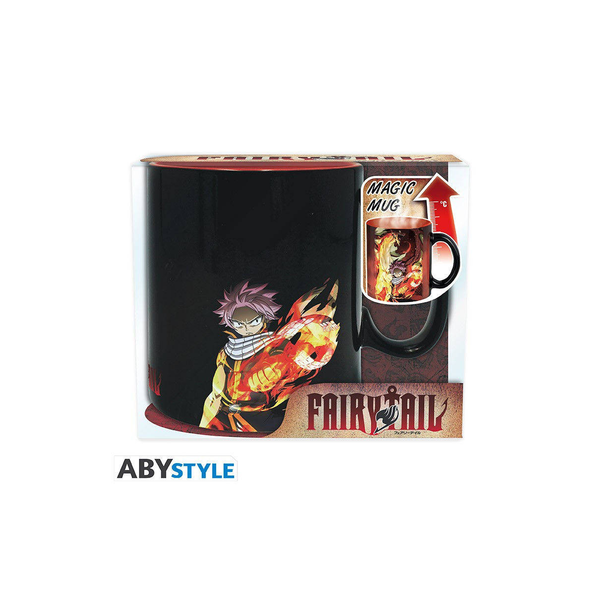 ABYstyle - Tazza termoreattiva " Fairy Tail " con Natsu e Lucy