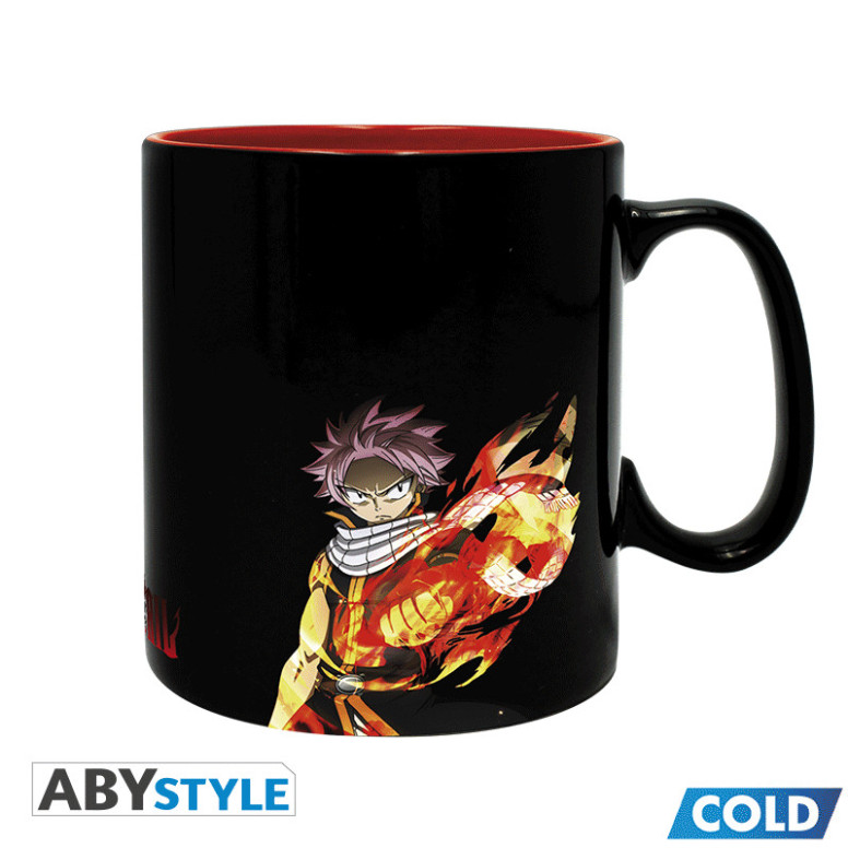 ABYstyle - Tazza termoreattiva " Fairy Tail " con Natsu e Lucy