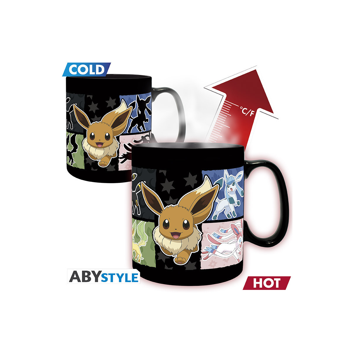 ABYstyle - Tazza termoreattiva " Pokémon " con Évoli