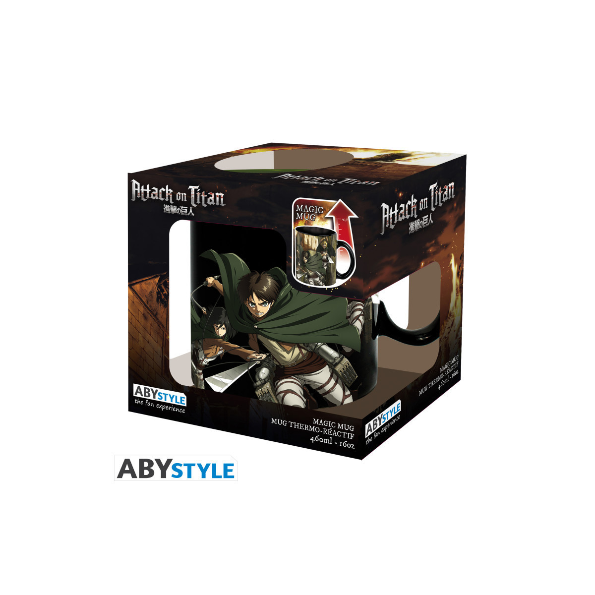 ABYstyle - ATTACK ON TITAN Tazza termoreattiva Titan Eren S3
