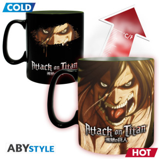 ABYstyle - ATTACK ON TITAN Tazza termoreattiva Titan Eren S3