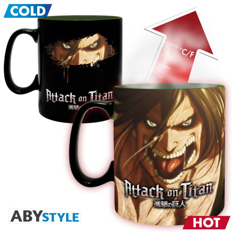 ABYstyle - ATTACK ON TITAN Tazza termoreattiva Titan Eren S3