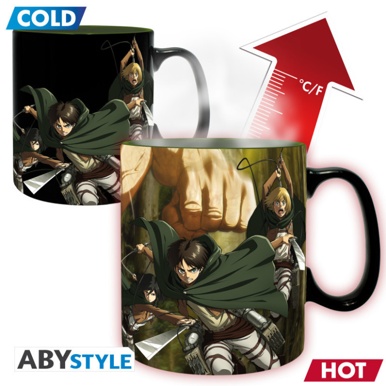ABYstyle - ATTACK ON TITAN Tazza termoreattiva Titan Eren S3